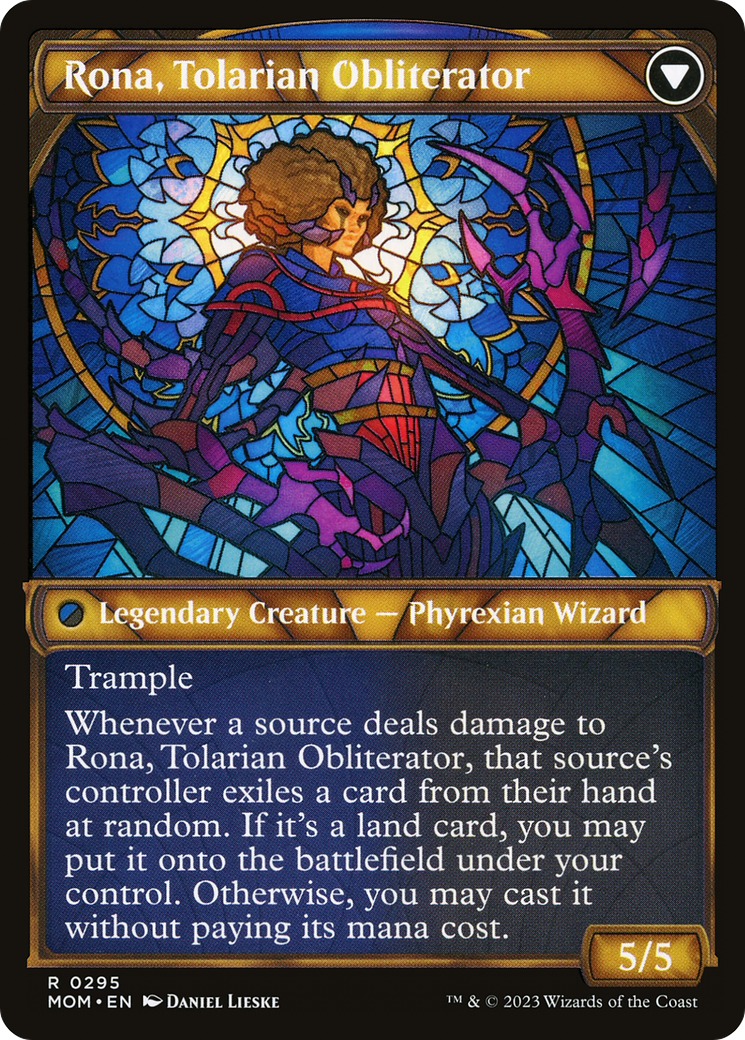 Rona, Herald of Invasion // Rona, Tolarian Obliterator (MOM-295) (Showcase)