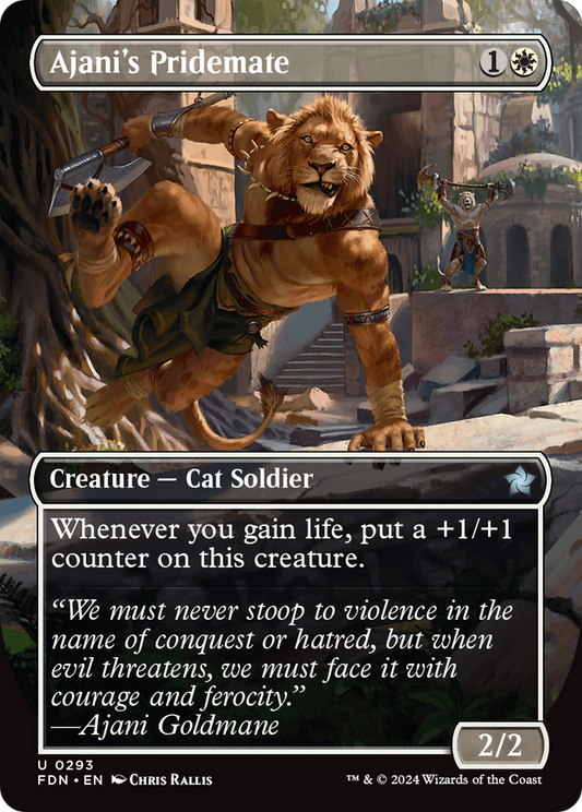 Ajani's Pridemate (FDN-293) (Borderless) (Foil)