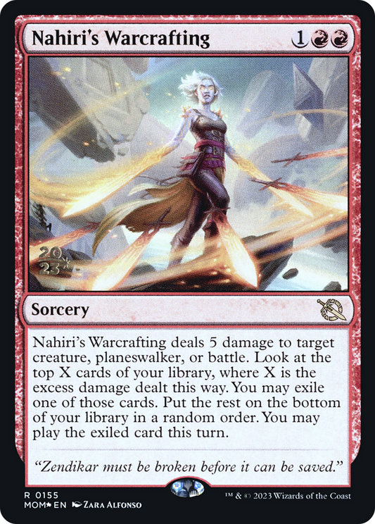Nahiri's Warcrafting (PRE-155S) (Foil)