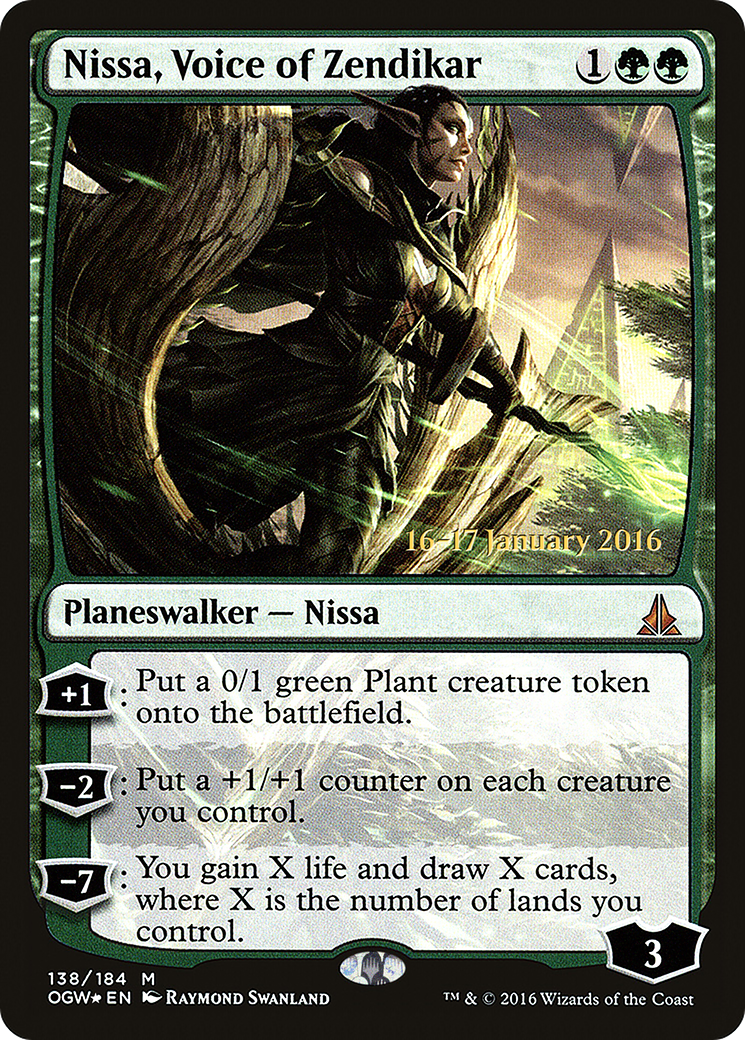 Nissa, Voice of Zendikar (PRE-138S) (Foil)