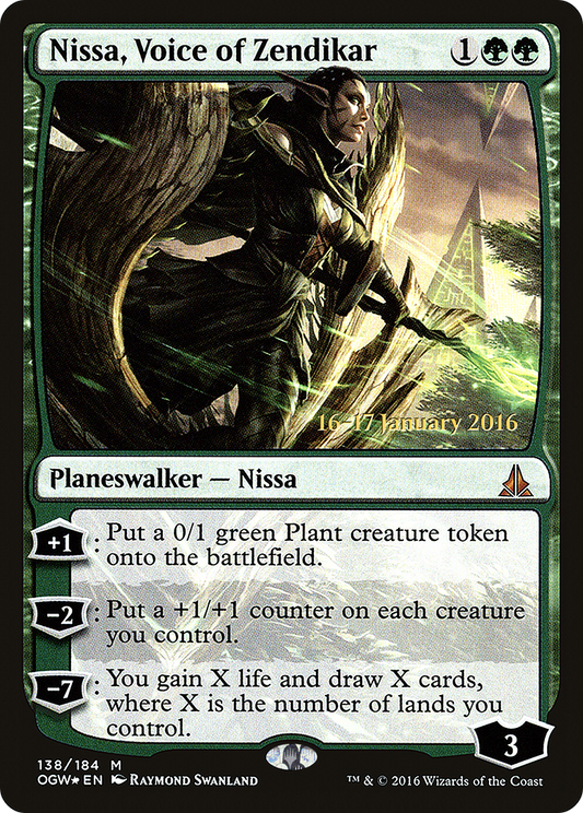 Nissa, Voice of Zendikar (PRE-138S) (Foil)