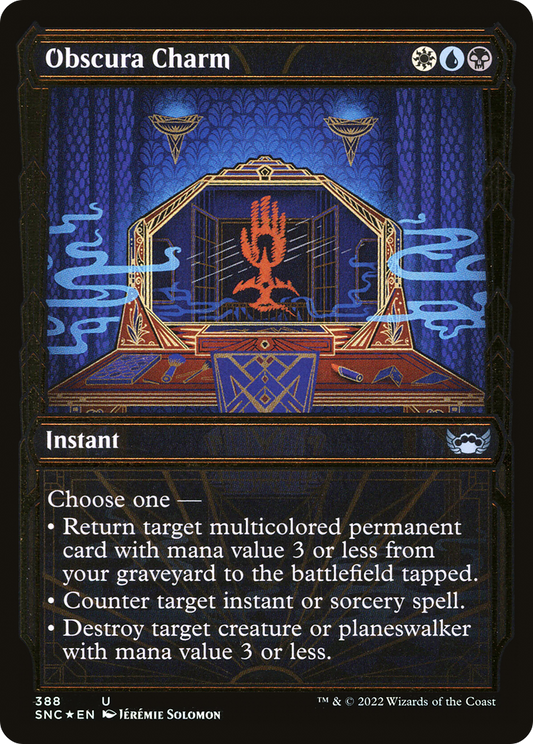 Obscura Charm (SNC-388) (Showcase) (Gilded Foil)