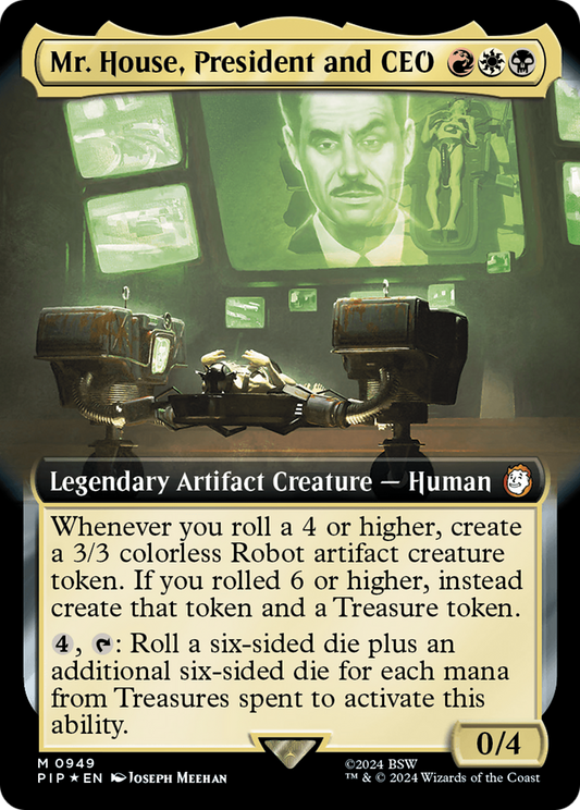 Mr. House, President and CEO (PIP-949) (Extended Art) (Surge Foil)