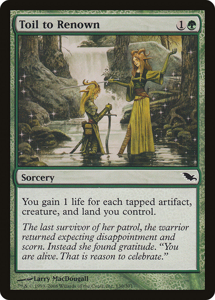 Toil to Renown (SHM-130) (Foil)