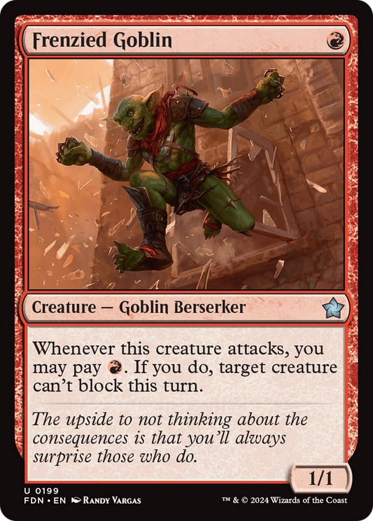 Frenzied Goblin (FDN-199) (Foil)