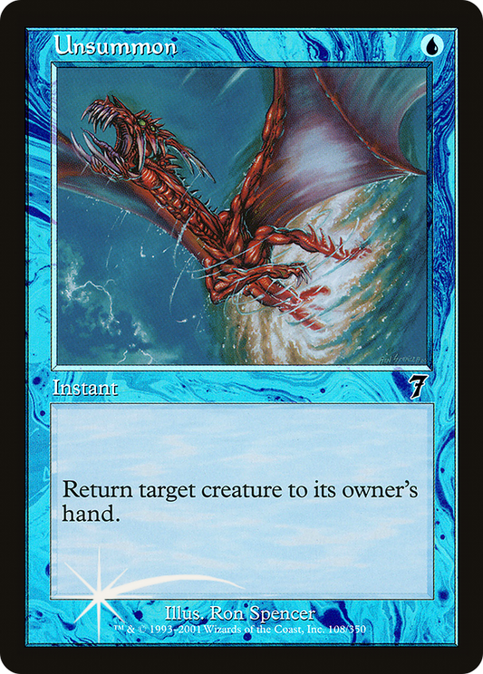 Unsummon (7ED-108★) (Foil)