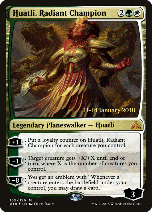 Huatli, Radiant Champion (PRE-159S) (Foil)