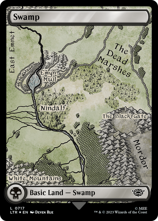 Swamp (LTR-717) (Full Art) (Scroll,Surge Foil)