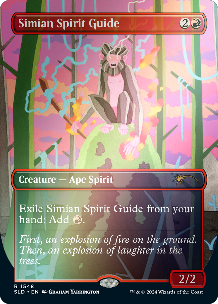 Simian Spirit Guide (SLD-1548★) (Borderless) (Foil)