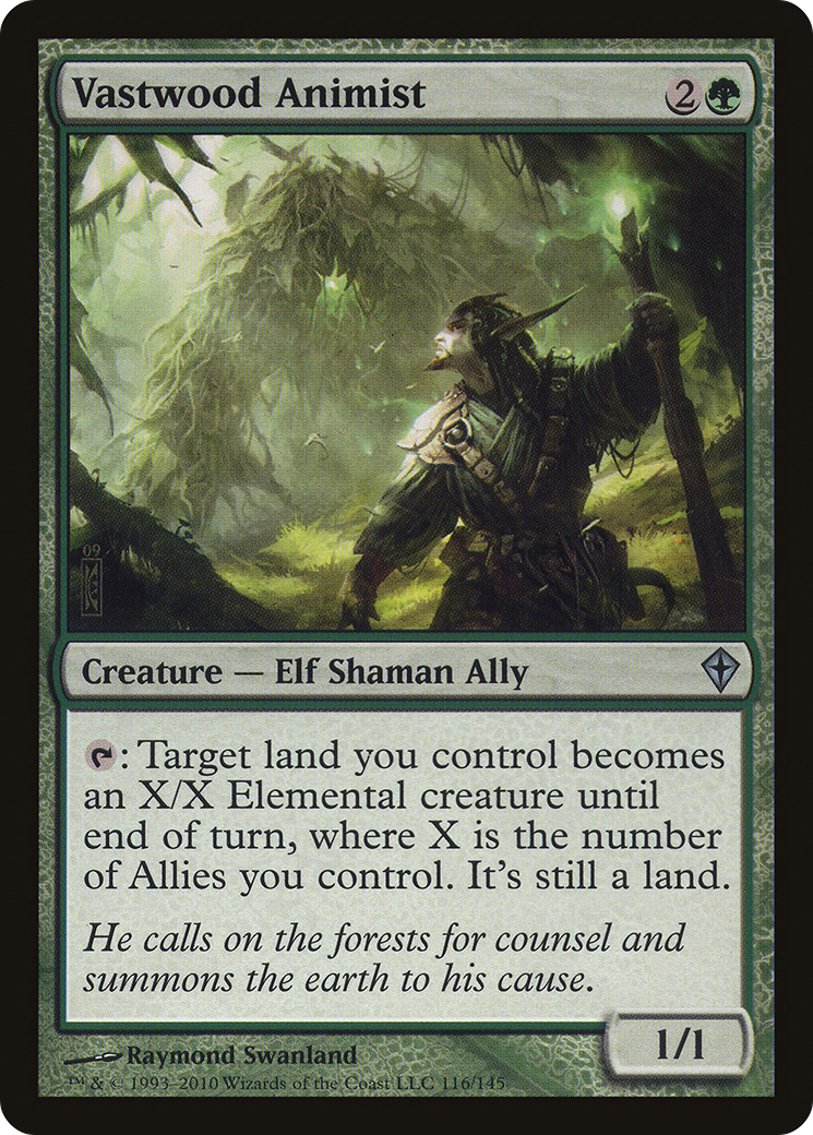 Vastwood Animist (WWK-116) (Foil)
