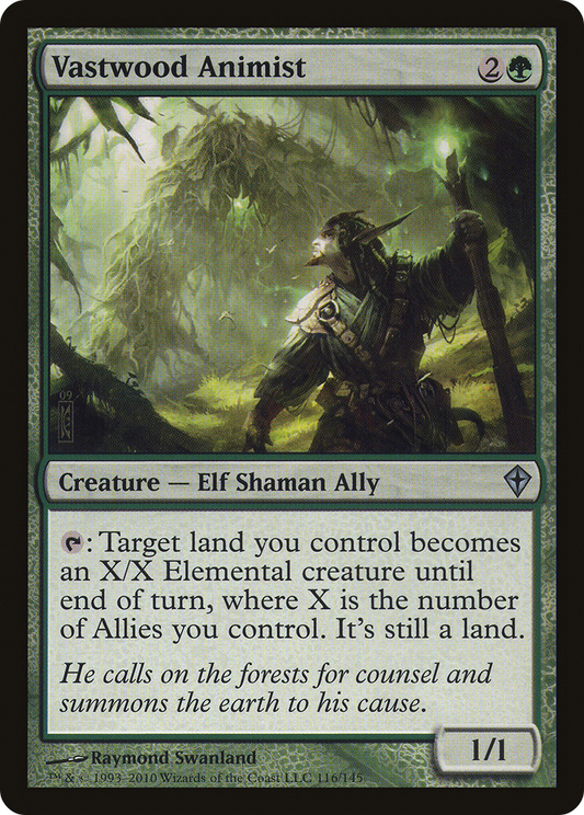 Vastwood Animist (WWK-116) (Foil)