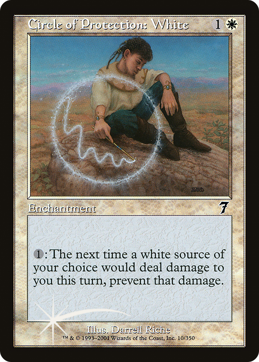 Circle of Protection: White (7ED-010★) (Foil)