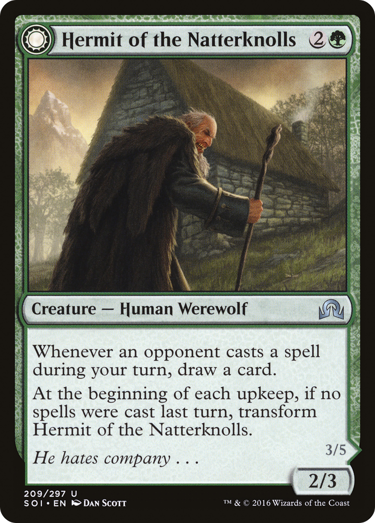Hermit of the Natterknolls // Lone Wolf of the Natterknolls (SOI-209) (Foil)