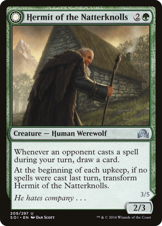 Hermit of the Natterknolls // Lone Wolf of the Natterknolls (SOI-209) (Foil)