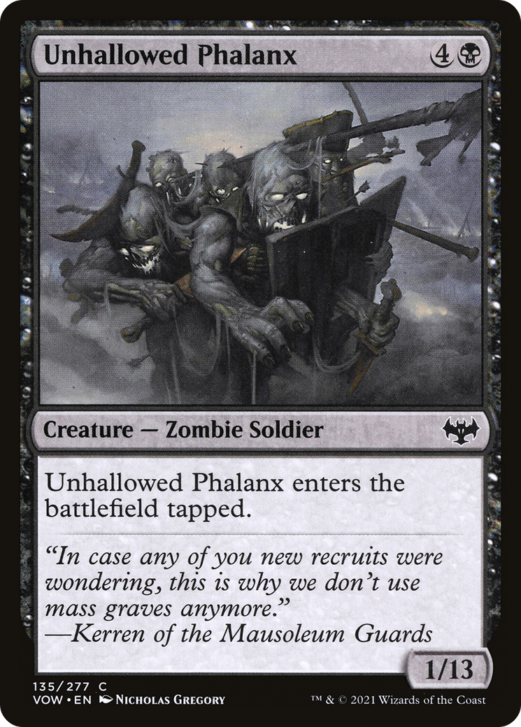 Unhallowed Phalanx (VOW-135) (Foil)