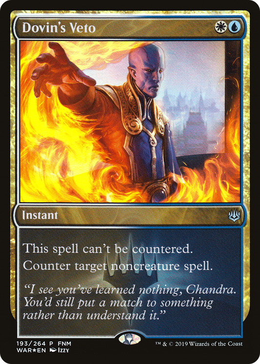 Dovin's Veto (FNM-193) (Foil)