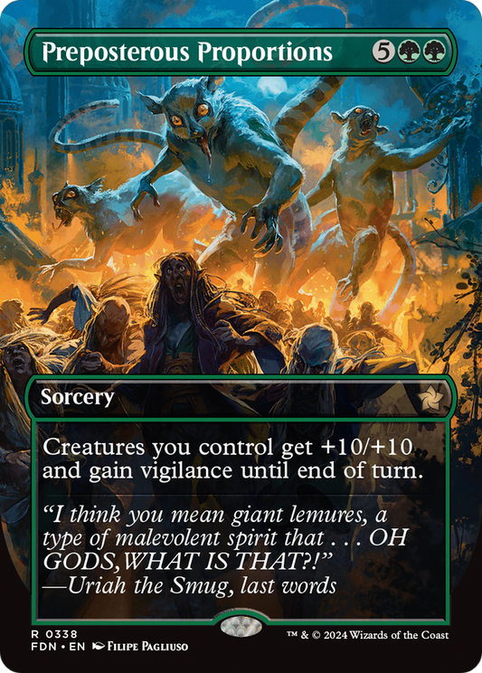 Preposterous Proportions (FDN-338) (Borderless) (Foil)