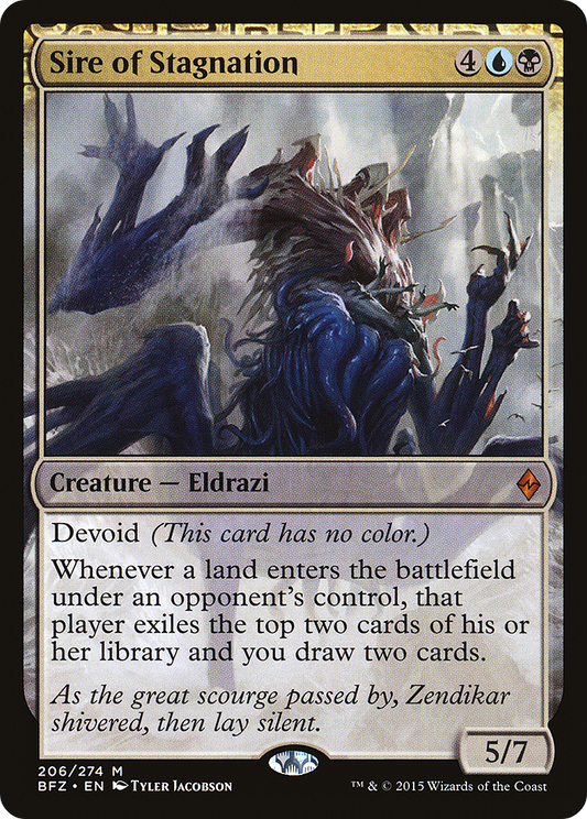 Sire of Stagnation (BFZ-206) (Foil)