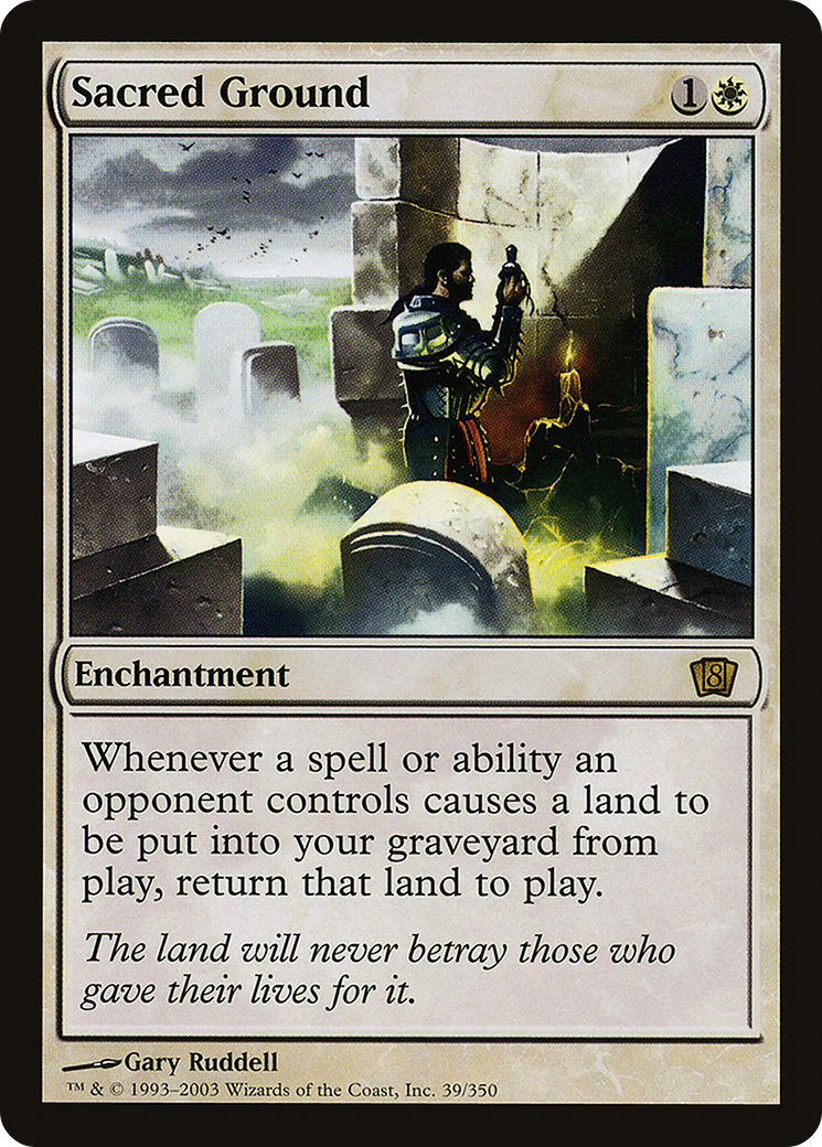 Sacred Ground (8ED-39★) (Foil)