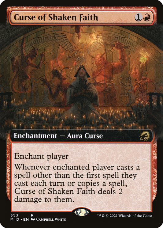 Curse of Shaken Faith (MID-353) (Extended Art)