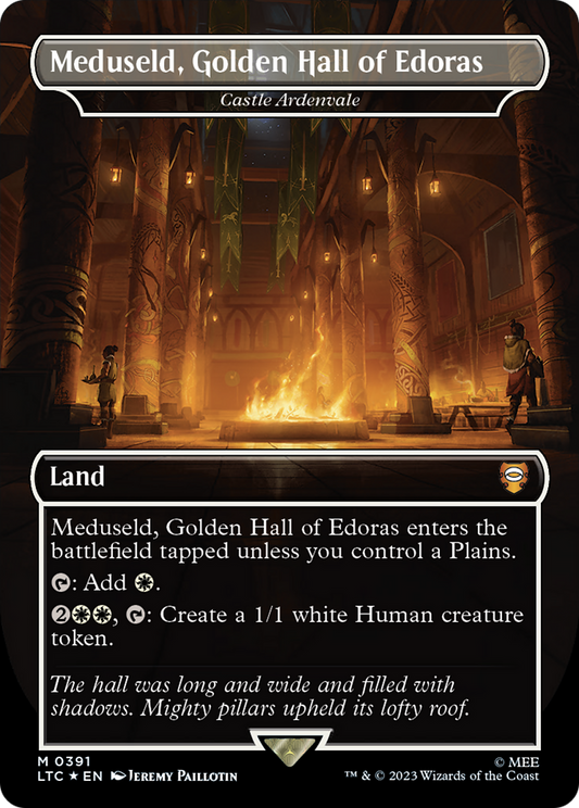 Meduseld, Golden Hall of Edoras / Castle Ardenvale (LTC-391) (Borderless) (Surge Foil)