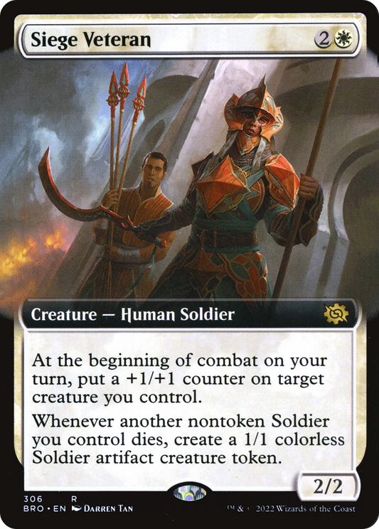 Siege Veteran (BRO-306) (Extended Art) (Foil)