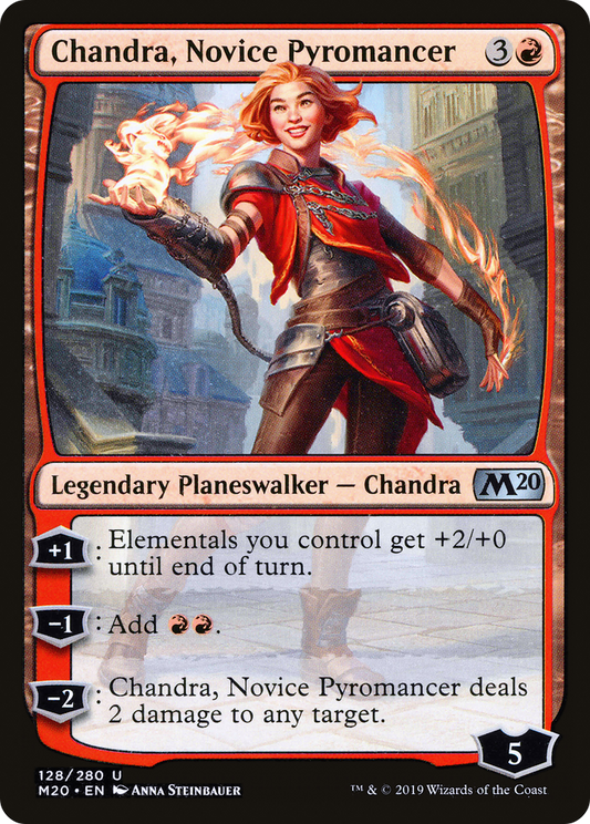 Chandra, Novice Pyromancer (M20-128) (Foil)