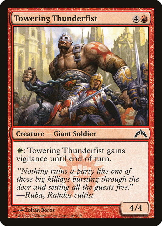 Towering Thunderfist (GTC-109) (Foil)