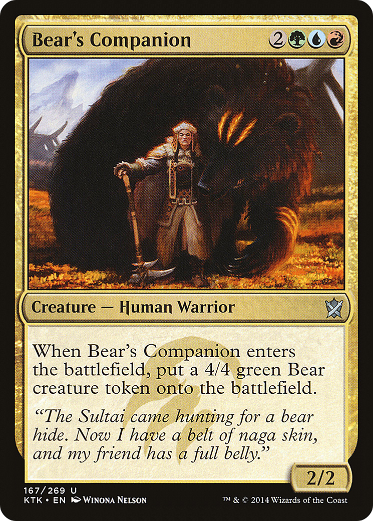 Bear's Companion (KTK-167) (Foil)