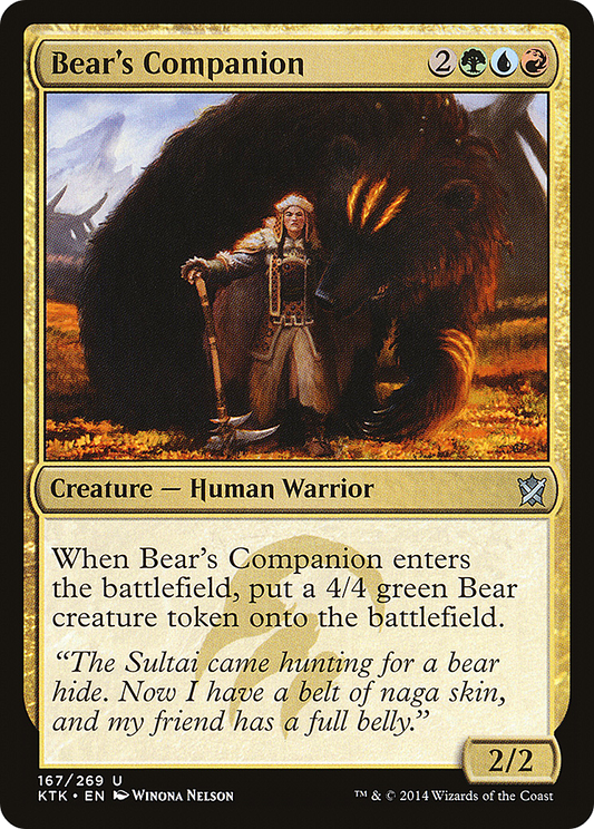 Bear's Companion (KTK-167) (Foil)