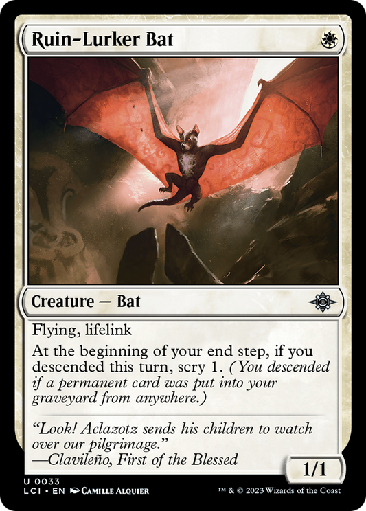 Ruin-Lurker Bat (LCI-033) (Foil)