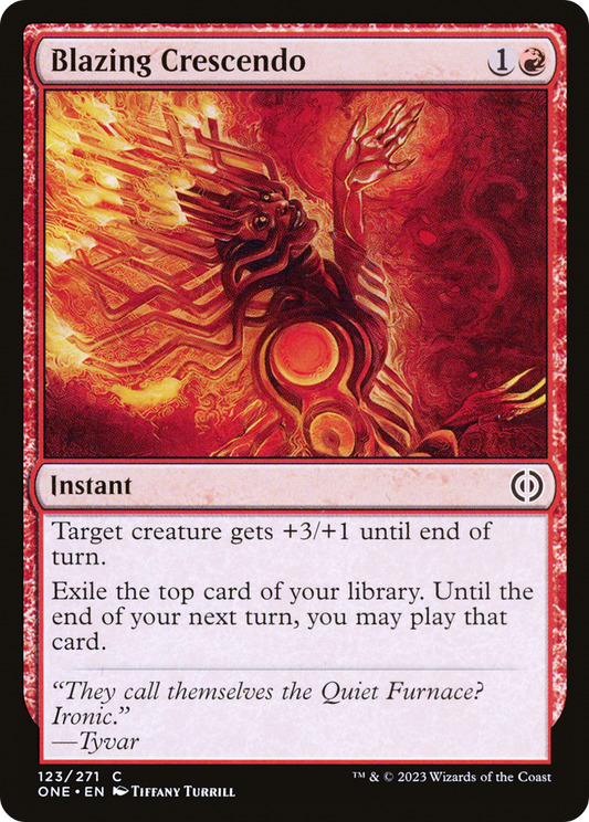 Blazing Crescendo (ONE-123) (Foil)