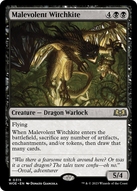 Malevolent Witchkite (WOE-315) (Foil)