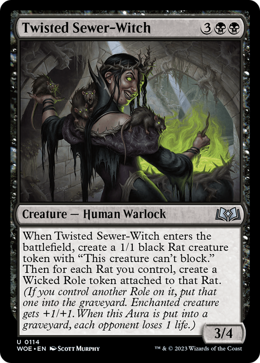 Twisted Sewer-Witch (WOE-114) (Foil)