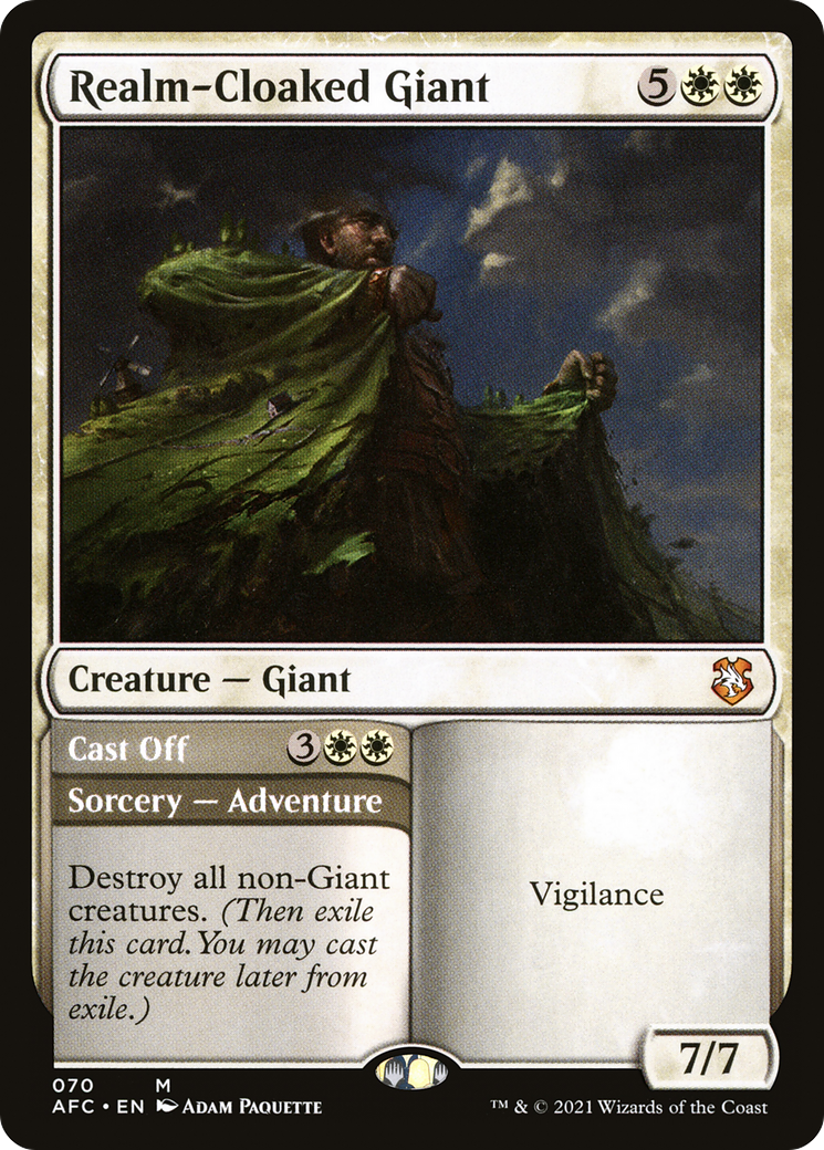 Realm-Cloaked Giant // Cast Off (AFC-070)