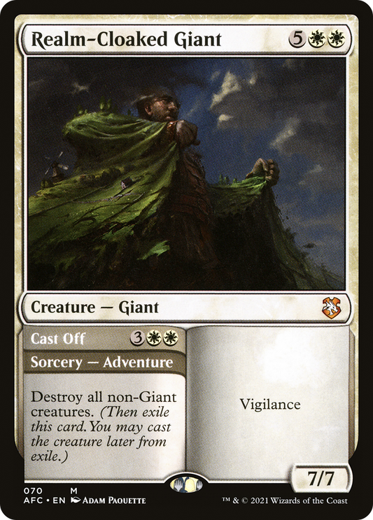 Realm-Cloaked Giant // Cast Off (AFC-070)