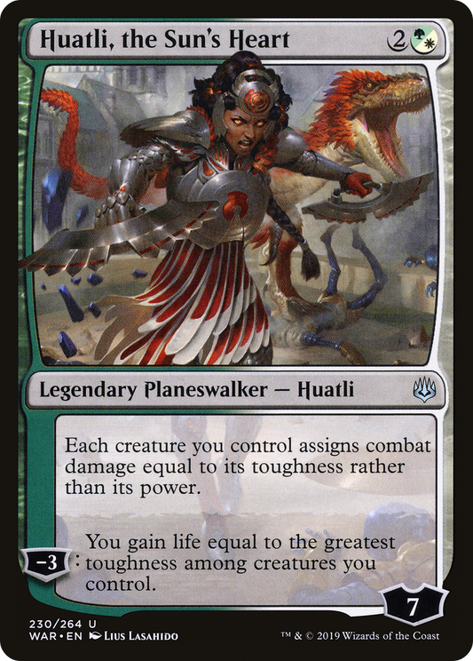 Huatli, the Sun's Heart (WAR-230) (Foil)