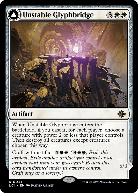 Unstable Glyphbridge // Sandswirl Wanderglyph (LCI-041) (Foil)