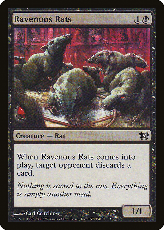 Ravenous Rats (9ED-157★) (Foil)