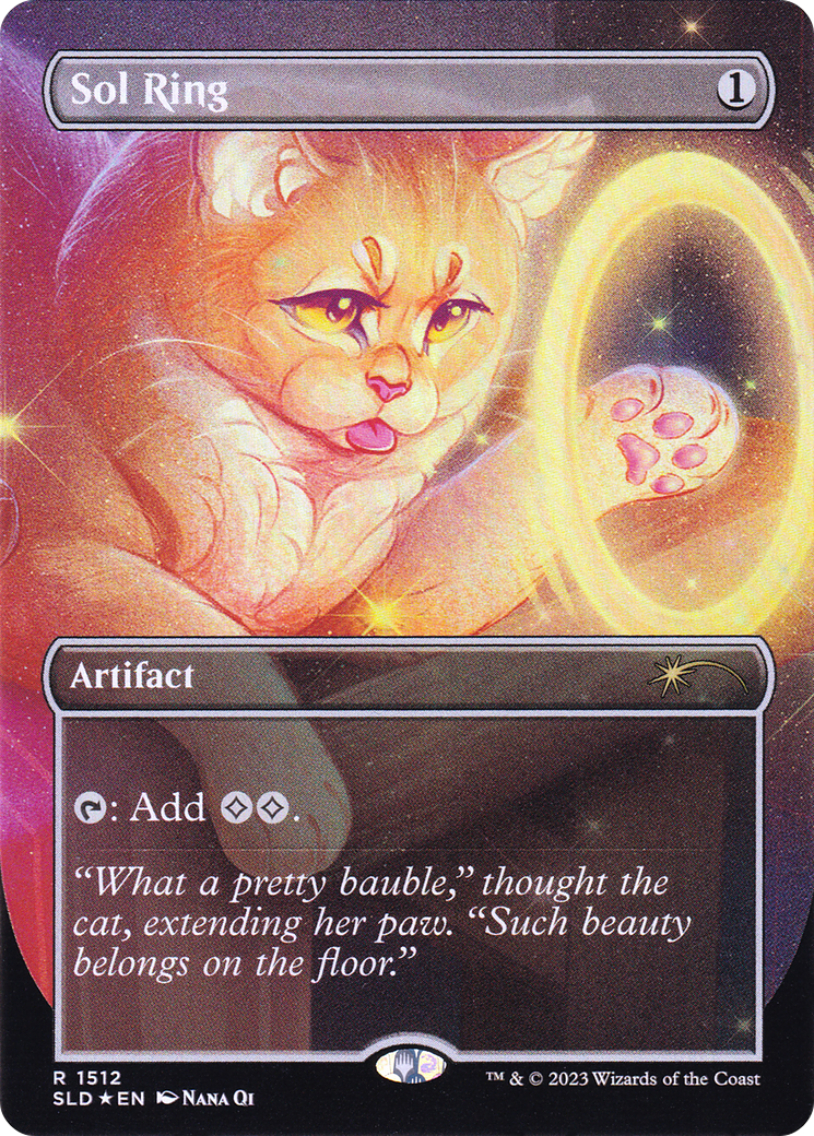 Sol Ring // Sol Ring (SLD-1512) (Borderless) (Foil)