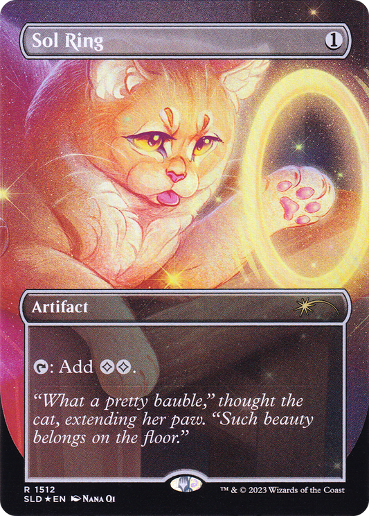 Sol Ring // Sol Ring (SLD-1512) (Borderless) (Foil)