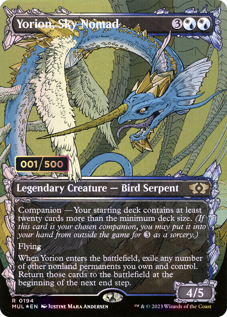 Yorion, Sky Nomad (MUL-194Z) (Showcase) (Borderless) (Foil) (Serialized)
