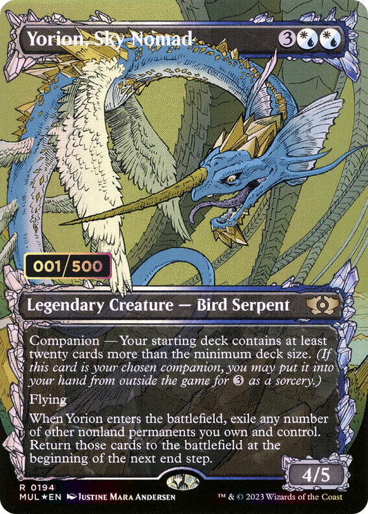 Yorion, Sky Nomad (MUL-194Z) (Showcase) (Borderless) (Foil) (Serialized)