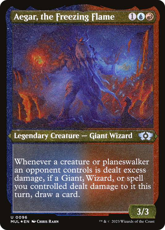 Aegar, the Freezing Flame (MUL-096) (Etched Foil)