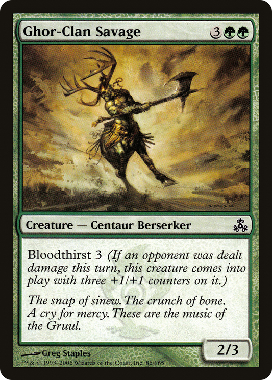 Ghor-Clan Savage (GPT-086) (Foil)