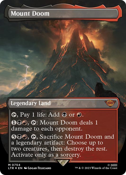 Mount Doom (LTR-754) (Borderless) (Surge Foil)