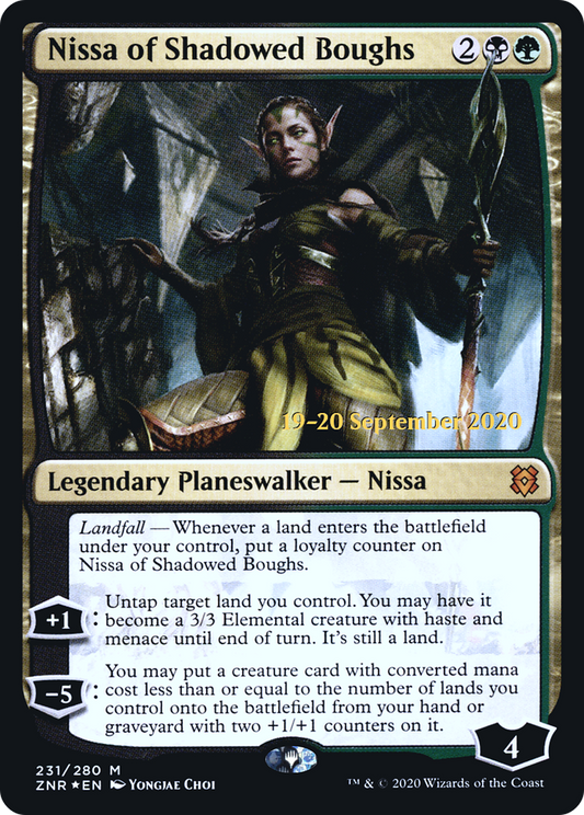 Nissa of Shadowed Boughs (PRE-231S) (Foil)