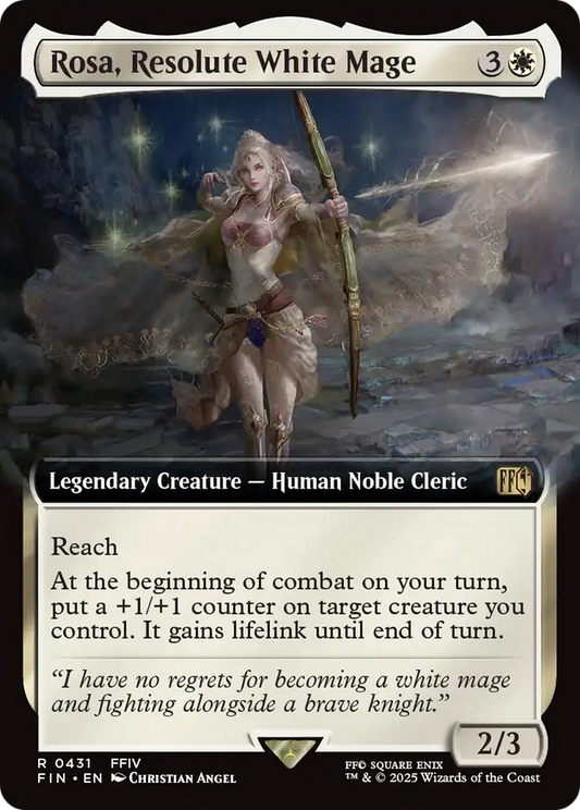 Rosa, Resolute White Mage (FIN-431) (Extended Art) (Foil)