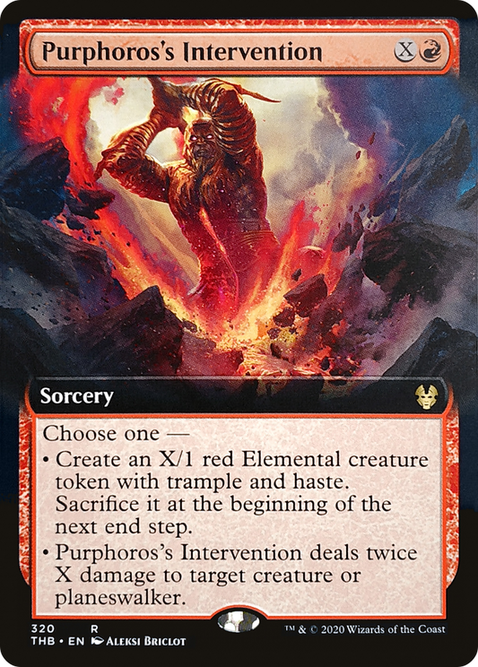 Purphoros's Intervention (THB-320) (Extended Art) (Foil)