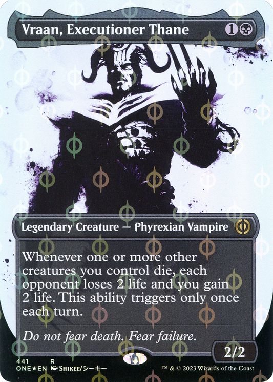 Vraan, Executioner Thane (ONE-441) (Showcase) (Borderless) (Compleat Foil)